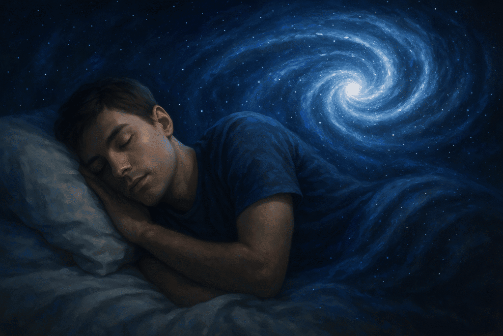 גבר צעיר ישן.